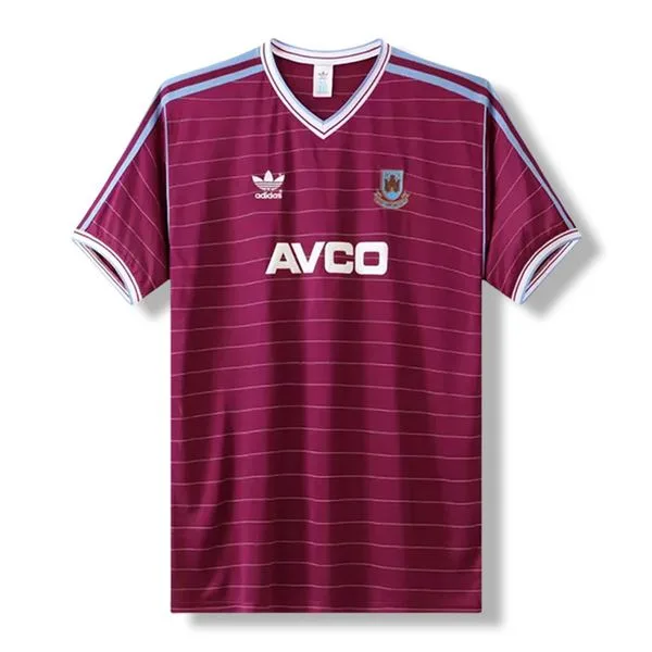 Camiseta de fútbol West Ham 1986 LOCAL MANGA CORTA VERSION FAN